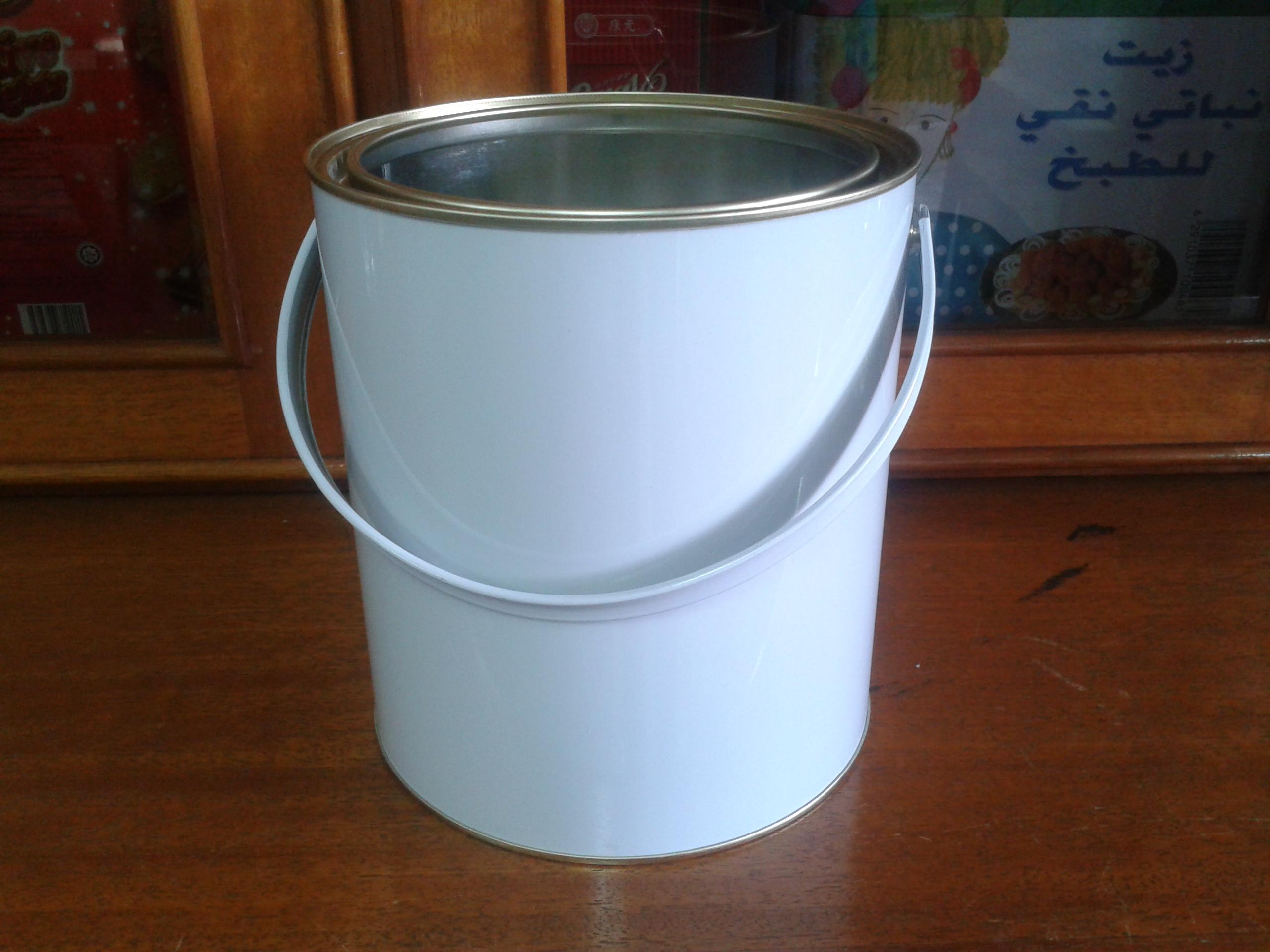 3.5 Liter White Coated Can 169(D) x 186(H) mm