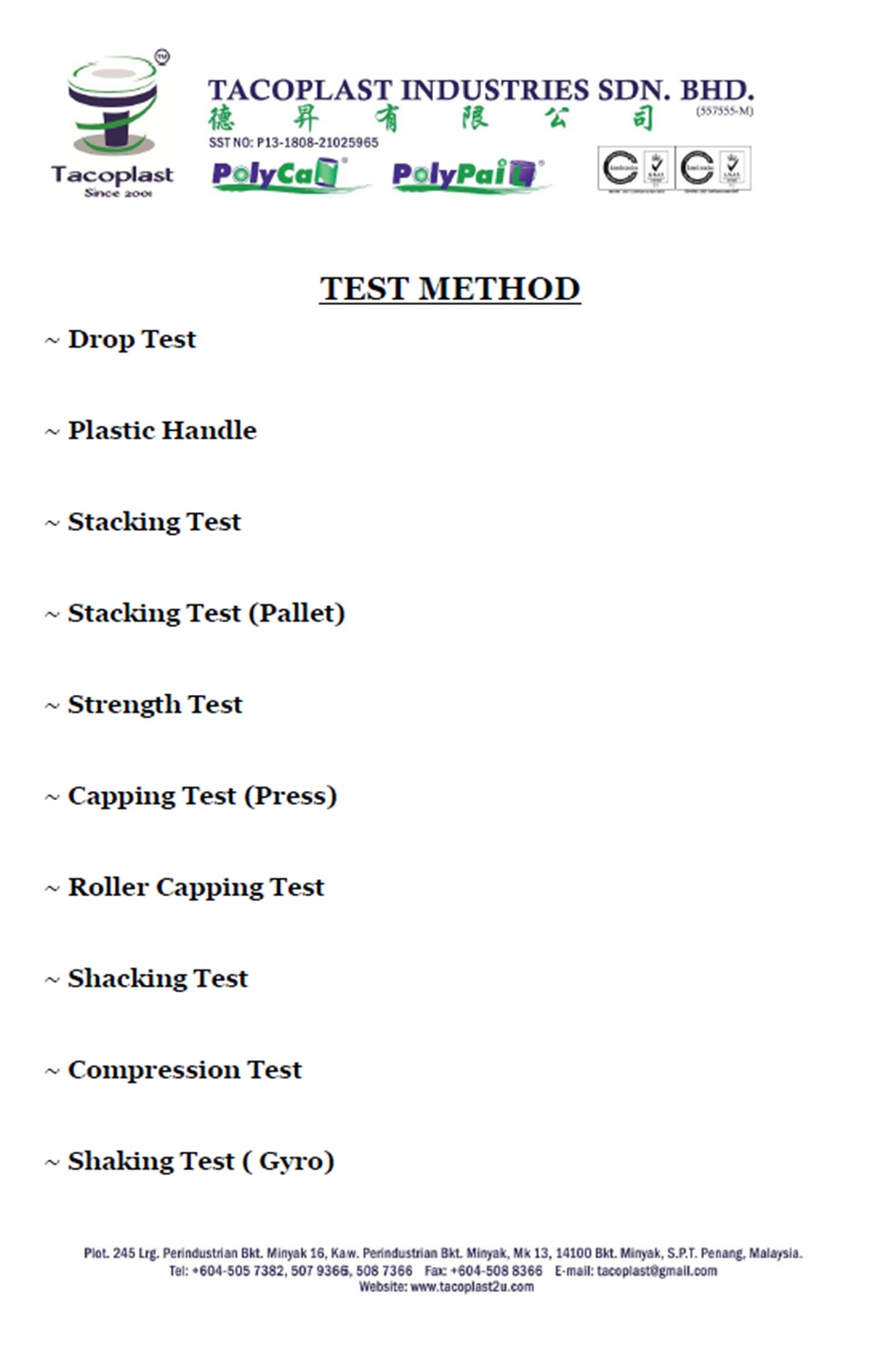 Test Method